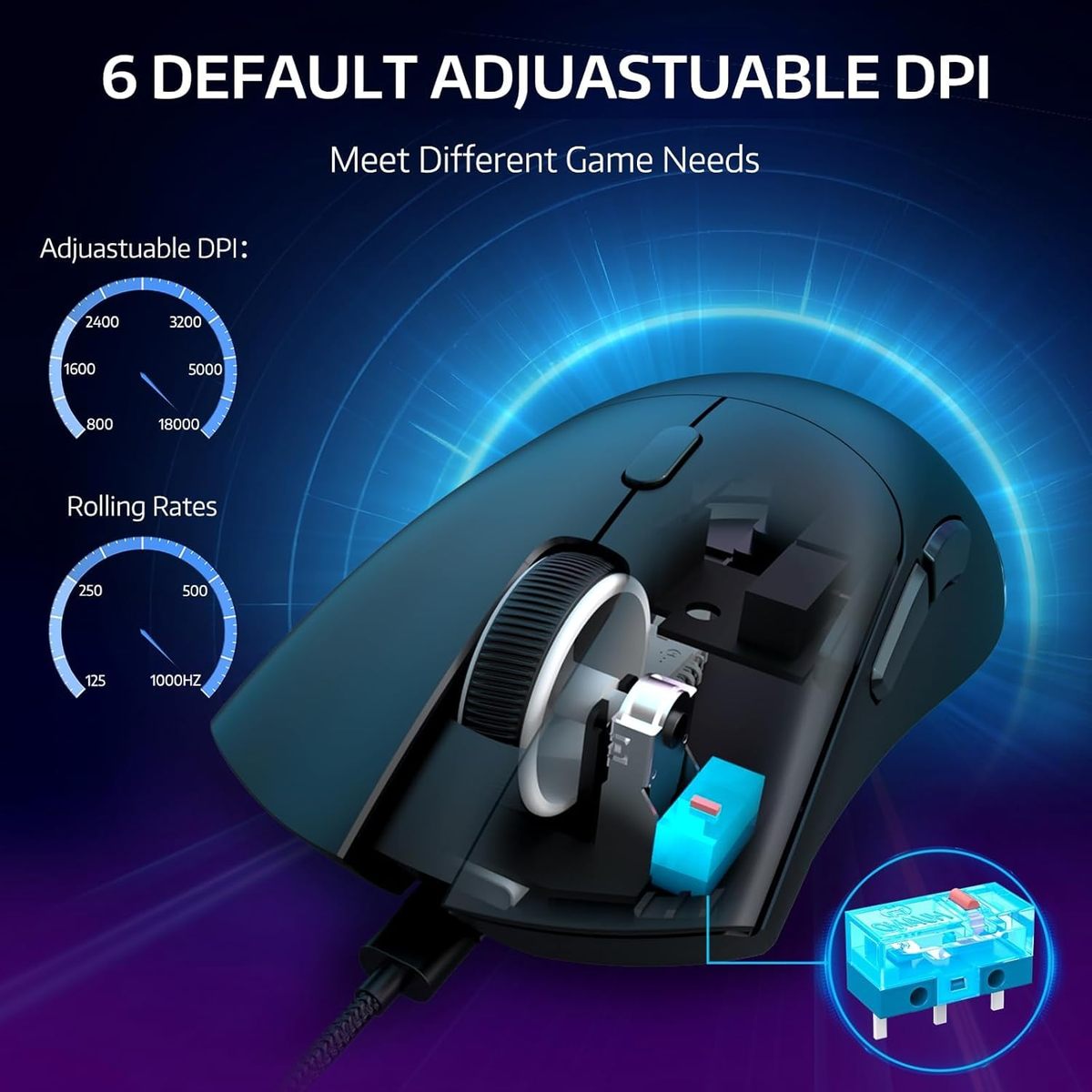 nordiqcore v1 |  Gaming Wireless Mouse